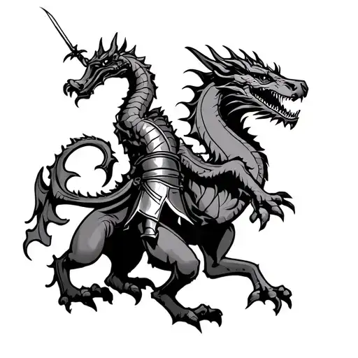 St George Killing The Dragon