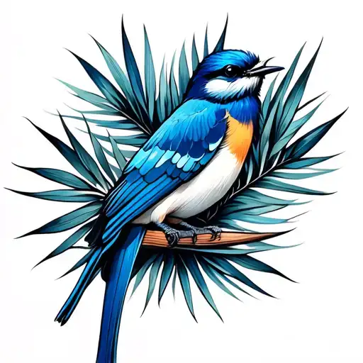 Blue Bird Of Paradise