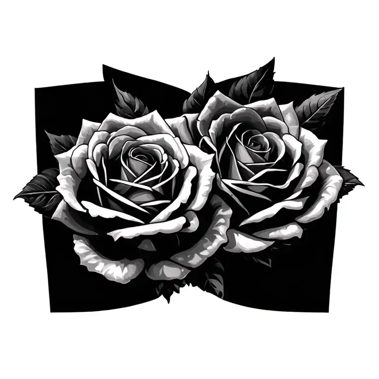 Portrait Tattoo Roses