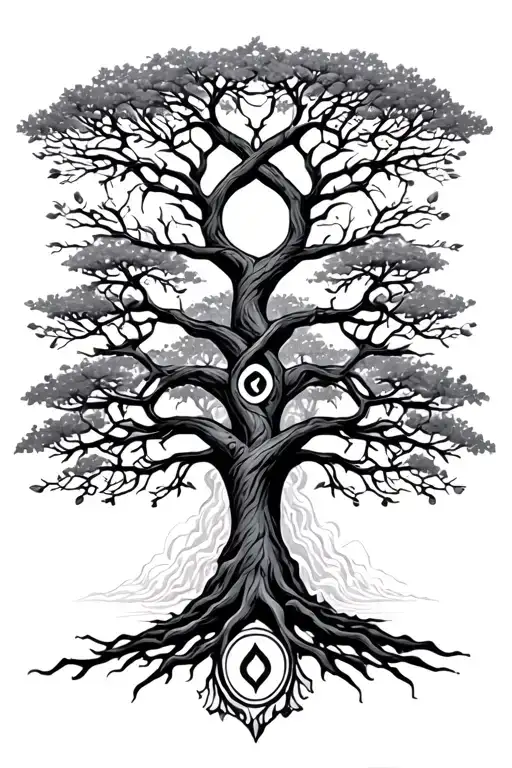 Tree Of Life Intertwined Infinity Symbols