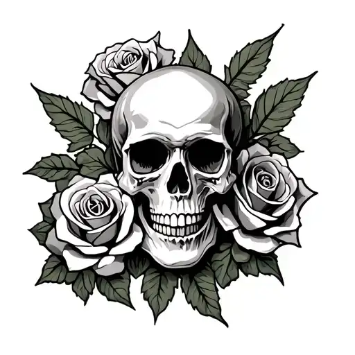 Irish Skulls And Roses