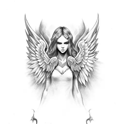 Long Sword With Angel Wings