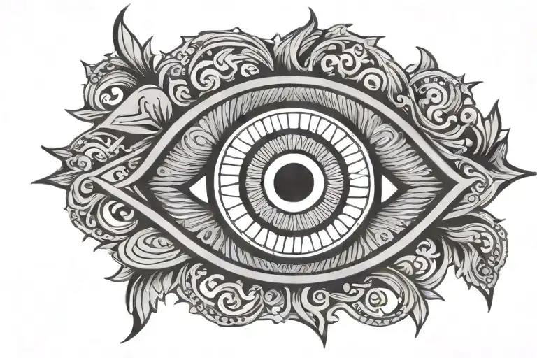 Evil Eye With Border