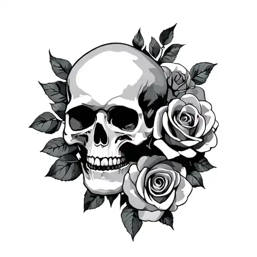 Skull And Roses