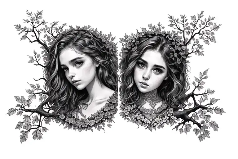 Emmaleigh With An Elm Tree