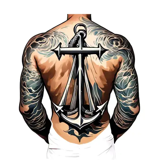 Nautical Back Tattoos For Men
