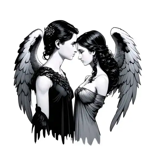 Cybersigilism Twin Angels Sister And Brother Sister Bond