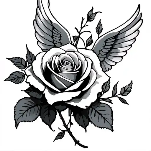 Fore Arm Tattoo Rose And Small Angels