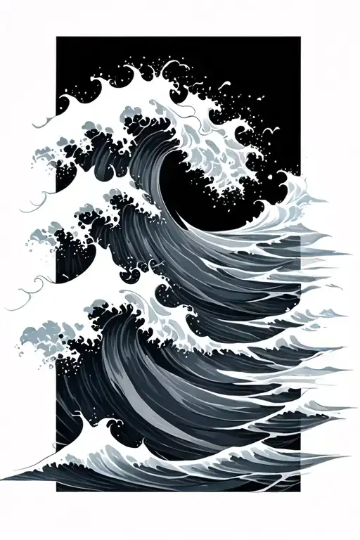 Ocean Waves Flowing