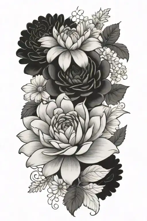 Rose Chrysanthemum Daisy