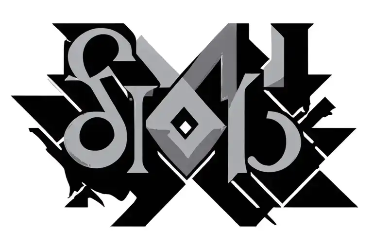 Medium Geometric With The Letters