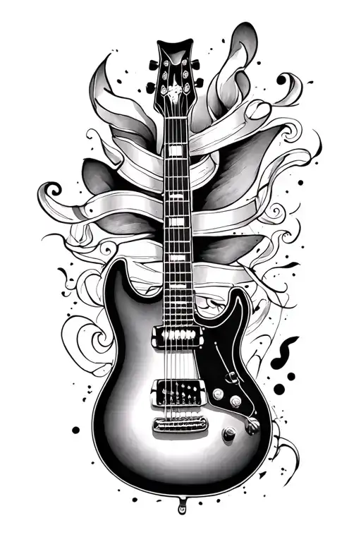 Oasis Guitar Music Themed