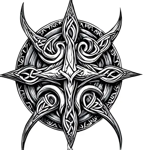 Norse Celtic Tattoo Design