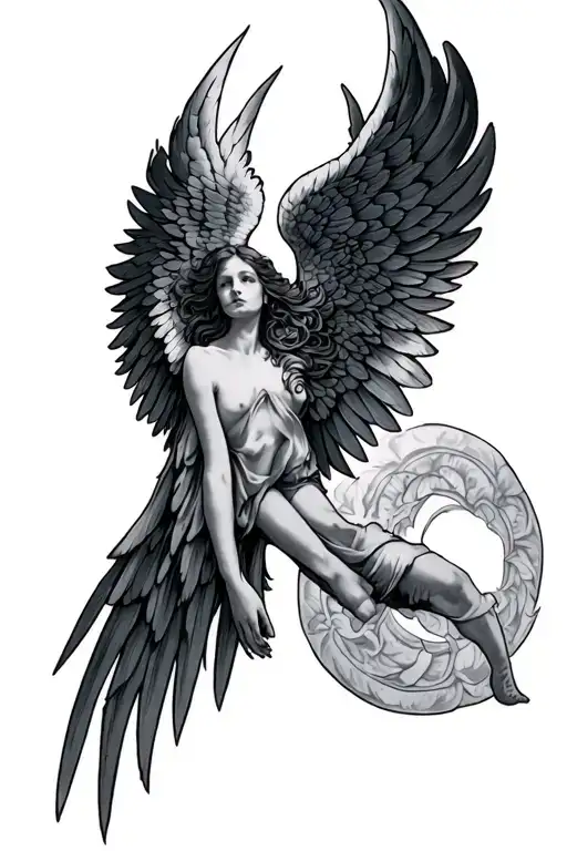 Angel Wings Inside Forearm