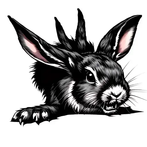 Growling Rabbit Realistic