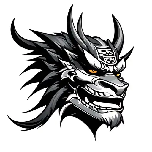 Samurai One Demon Mask