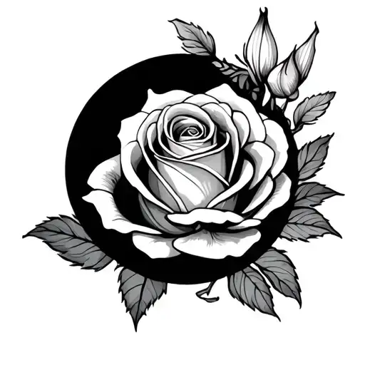 Rose And A Lily On The World