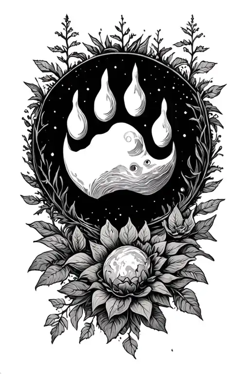 Moon Dog Paw Nature Inspired