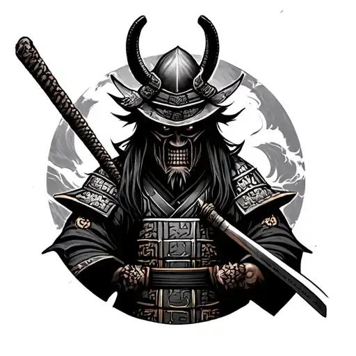 Creepy Japanese Samurai
