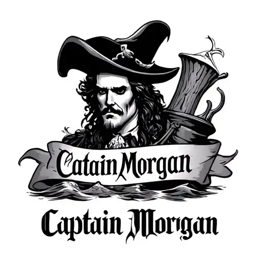 A 60 Ounze Of Captain Morgan Captain Morgan Dark Rum