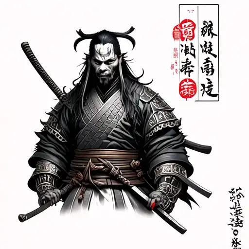 Creepy Japanese Samurai