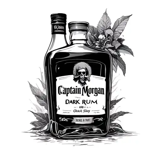 A 60 Ounce Of Captain Morgan Dark Rum