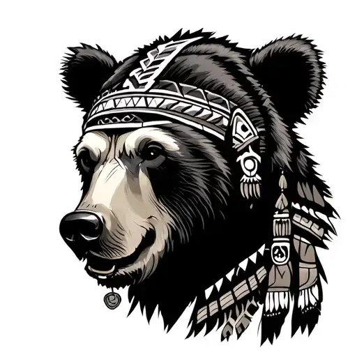 California Bear Mix With Aztec Warrior