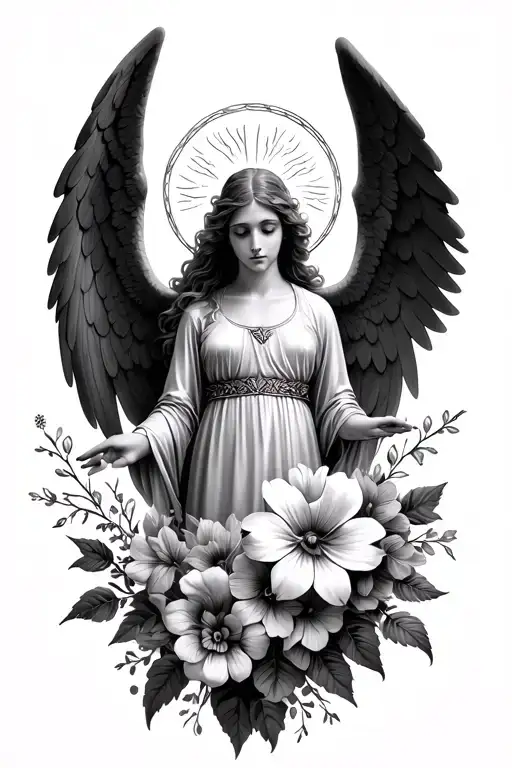 Flowers And Halos Ones That Angels