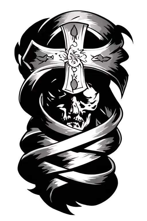 Everett Hoke And A Cross Wrapped