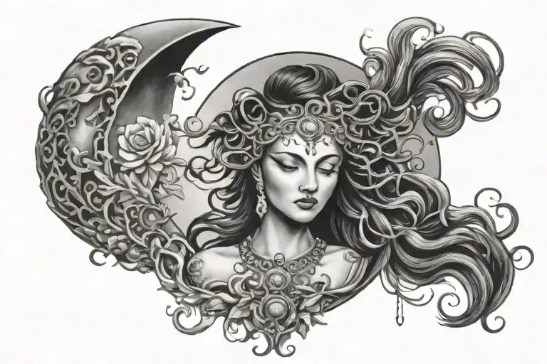 Beautiful Moon Goddess