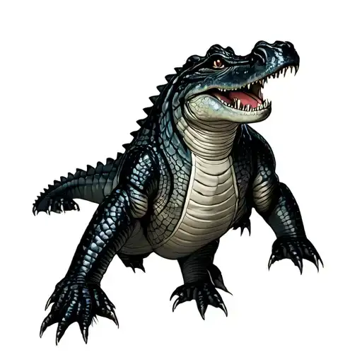 Alligator Full Body Goth Cyber
