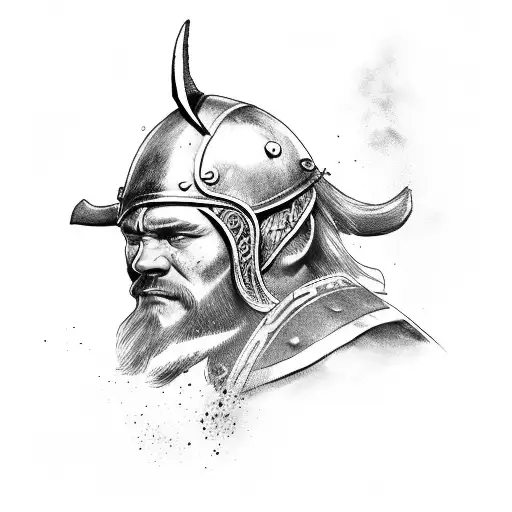 Viking Warrior In Combat