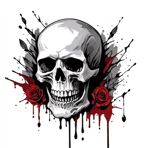 Skull And Blood