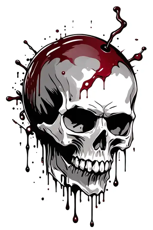 Skull And Blood