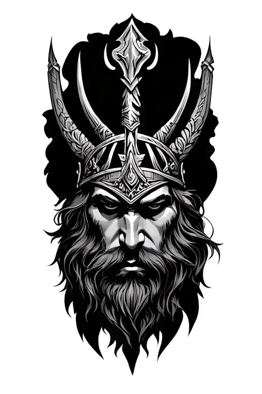 Nuien Style With Vikings Warrior Black