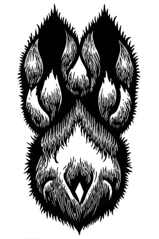 Polynesia Bear Paw Print