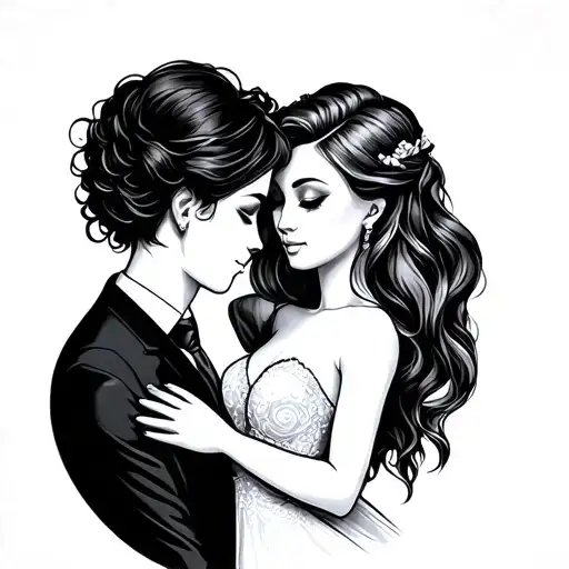 Partner Tattoo Woman Man Married Getting A Baby