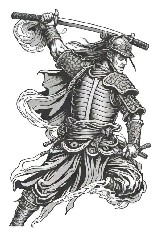 Japanese Style Samurai Warrior