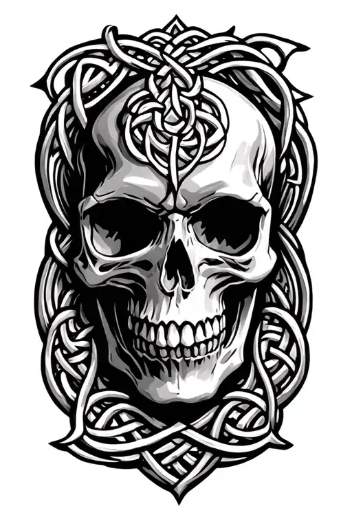 Celtic Skull Surrounded