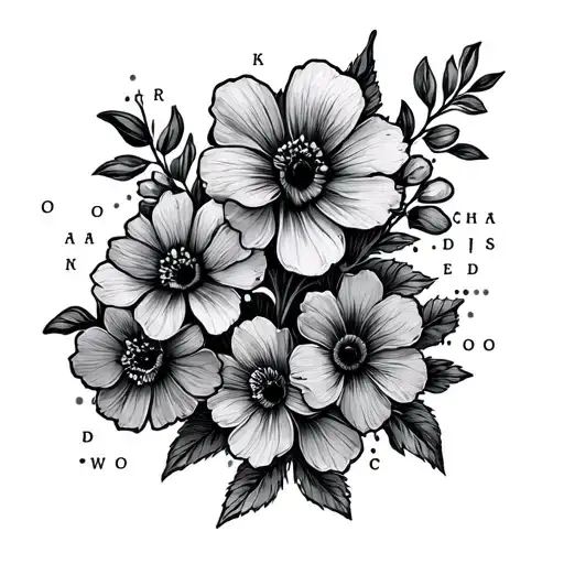 Word Polo With Flowers In Morse Code