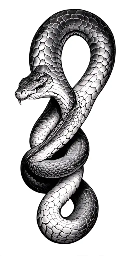 Snake Sleeve Tattoo Mixed In With Space Or Science