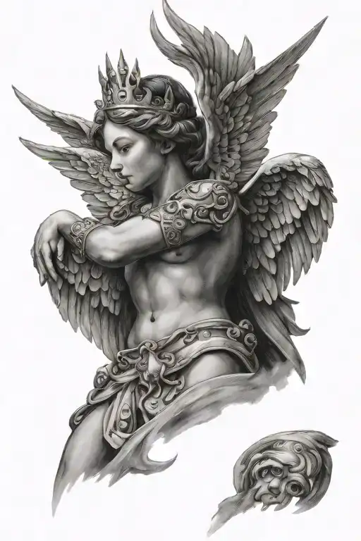 Angel With Winged Crown