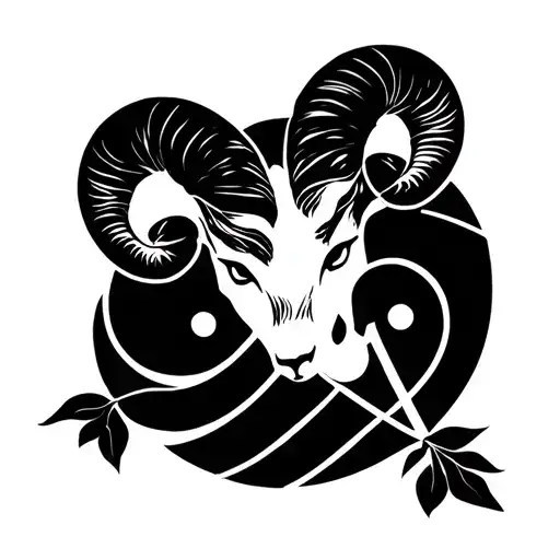 Aries Libra Simple Design