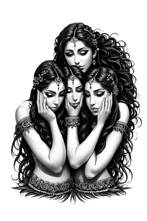 3 Chincana Females Hear No Evil See No Evil Speak No Evil
