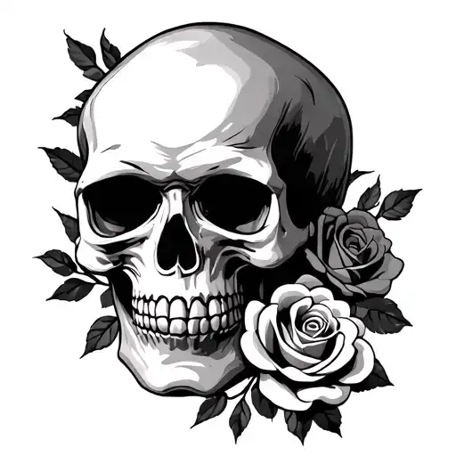 Skull And Roses