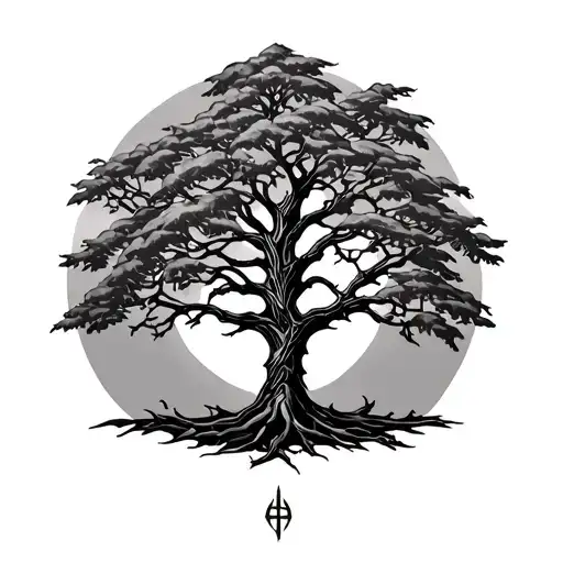 Rowan Tree With Viking Runes