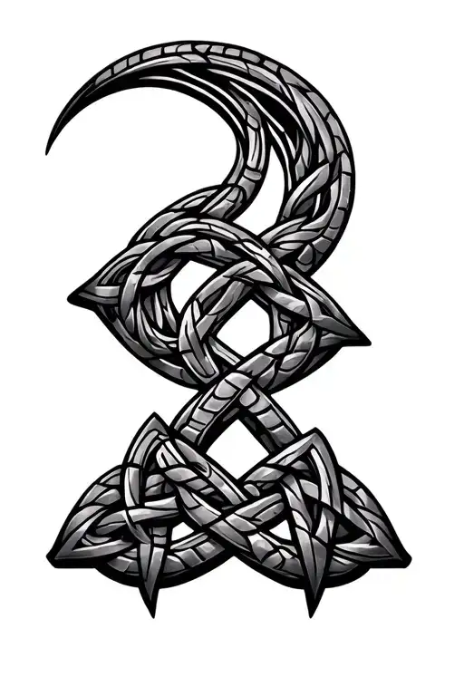 Celtic Knot Labyrinth That Looks Like Stained Glass 3D Depth