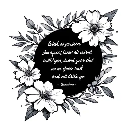 Bible Verse With Flowers