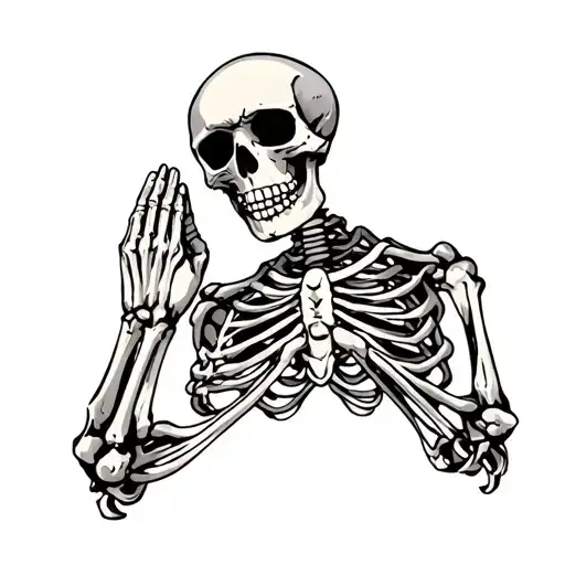 Praying Skeleton