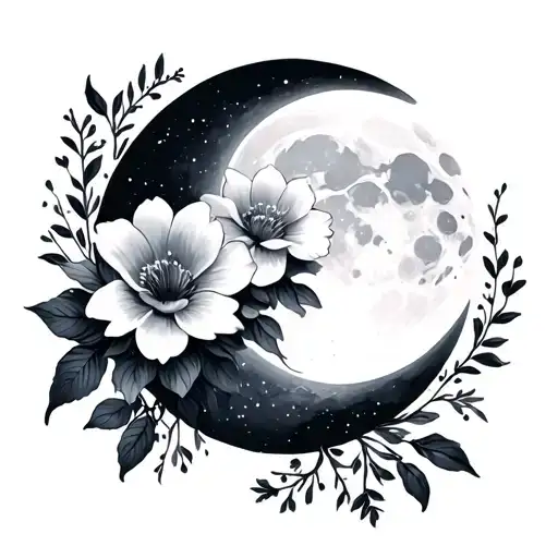 Flowers And The Moon